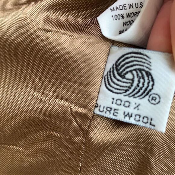 Rena Rowan for Saville EUC Vintage Wool Coat Equestrian Twee Academia Size 10P - Picture 7 of 9
